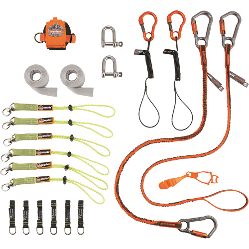Trousse de longes de fixation d'outils pour monteurs d'&eacute;chafaudages 3187 Squids Oxymax Inc