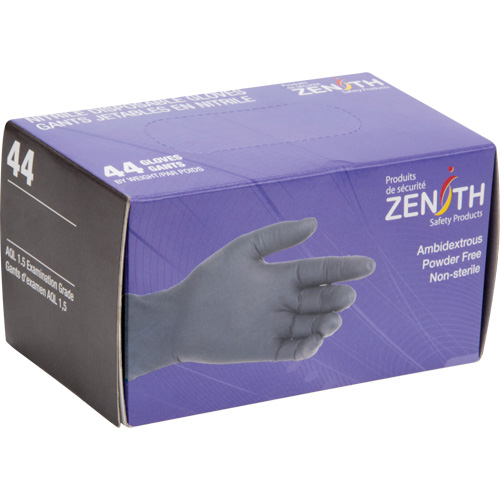 Gants jetables en paquets pour distributeur, 2T-Grand, Nitrile, 5 mils, Sans poudre, Noir Oxymax Inc