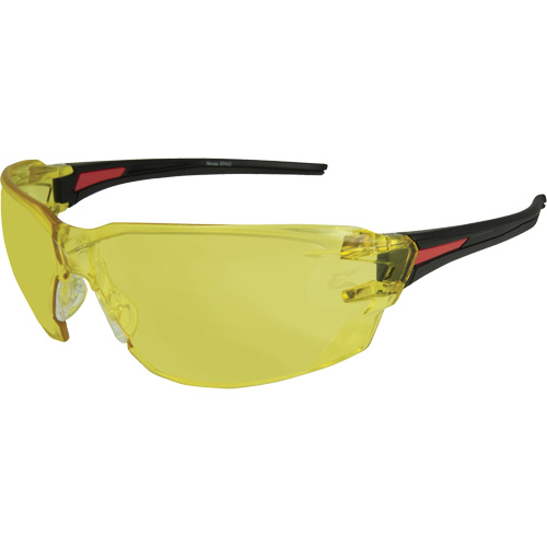 Lunettes de s&eacute;curit&eacute; Nevosa, Lentille Jaune, Anti-&eacute;gratignures, R&eacute;pond ou surpasse la norme CSA Z94.3 Oxymax Inc