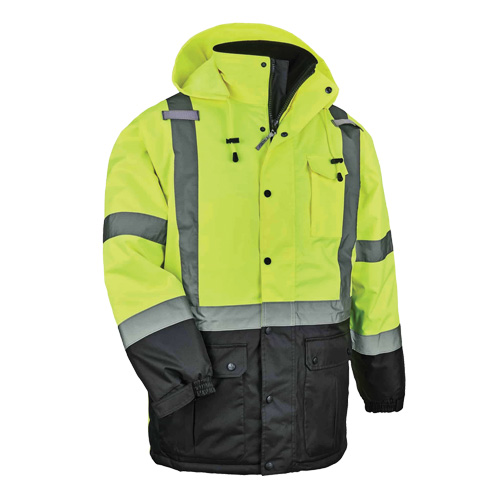 GloWear&reg; 8384 Type R Thermal Parka, High Visibility Lime-Yellow, Large Oxymax Inc