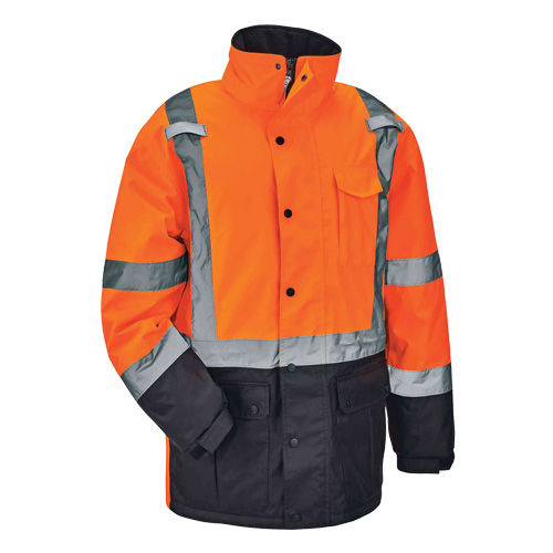 Parka thermique GloWear 8384 de Type R, Orange haute visibilit&eacute;, Grand Oxymax Inc