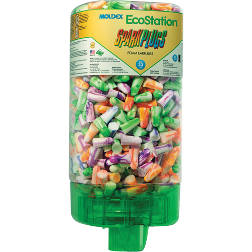 Trousse de d&eacute;marrage de distributeur de bouchons d'oreilles EcoStation SparkPlugs Oxymax Inc