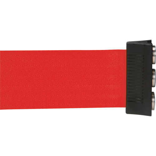 Cassette de ruban magn&eacute;tique pour barri&egrave;re de contr&ocirc;le des foules personnalis&eacute;e, 12', Ruban Rouge Oxymax Inc