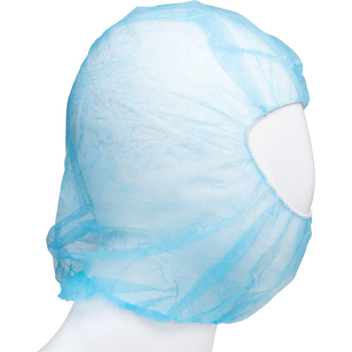 Disposable Hood, Polypropylene, Blue Oxymax Inc