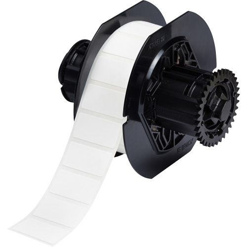 &eacute;tiquettes en tissu avec rev&ecirc;tement en polyamide B33, Nylon, 1,5" lo x 0,75" h, Blanc Oxymax Inc