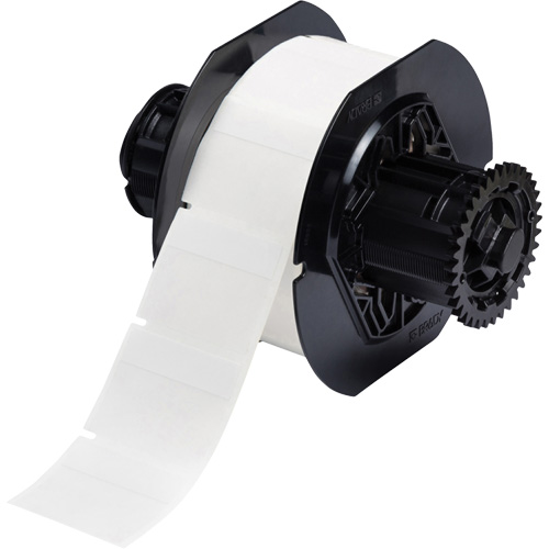 B33 Series Self-Laminating Labels, Vinyl, 1.75" L x 1.5" H, White Oxymax Inc