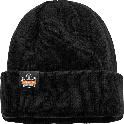 N-Ferno&reg; Zippered Rib Knit Beanie Hat, One Size, Black Oxymax Inc