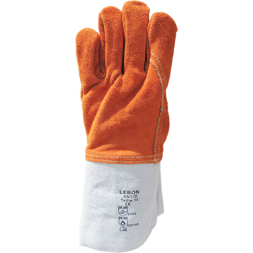 Gants de travail r&eacute;sistants &agrave; la chaleur Lebon, Cuir, 10, Prot&egrave;ge jusqu'&agrave; 482° F (250° C) Oxymax Inc