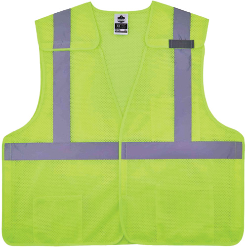 GloWear 8217BA Breakaway Mesh Safety Vest, High Visibility Lime-Yellow, Medium/Small, Polyester Oxymax Inc