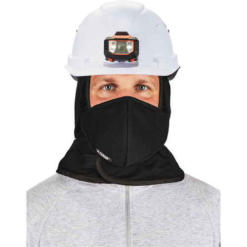 N-Ferno&reg; Winter Hard Hat Liner with Mouthpiece, Fleece Lining, One Size, Black Oxymax Inc