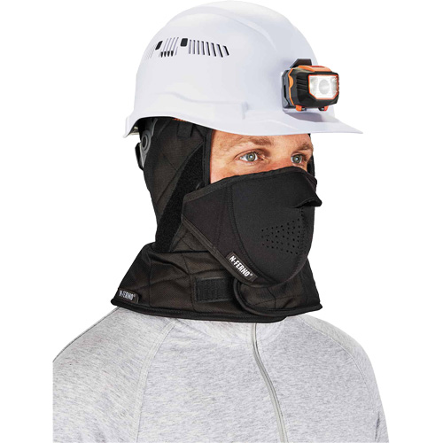 Doublure de casque de s&eacute;curit&eacute; d'hiver trois couches N-Ferno avec cache-bouche, Doublure en Molleton, Taille unique, Noir Oxymax Inc