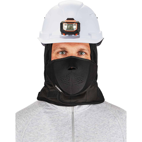Doublure de casque de s&eacute;curit&eacute; d'hiver trois couches N-Ferno avec cache-bouche, Doublure en Molleton, Taille unique, Noir Oxymax Inc
