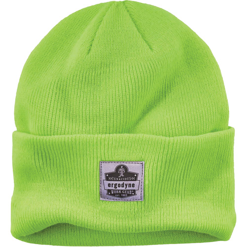 N-Ferno&reg; Rib Knit Beanie Hat, One Size, High-Visibility Lime Green Oxymax Inc