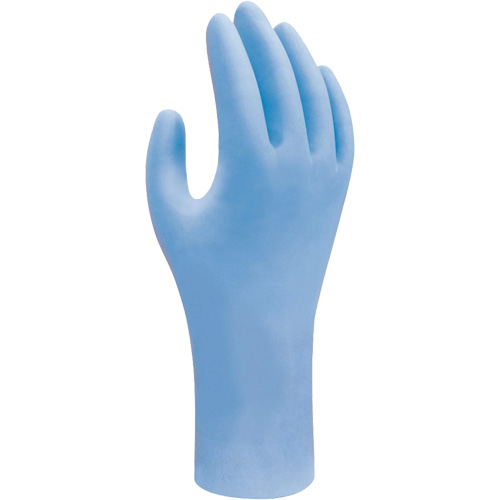 Biodegradable Disposable Gloves, X-Small, Nitrile, 2.5-mil, Powder-Free, Blue Oxymax Inc