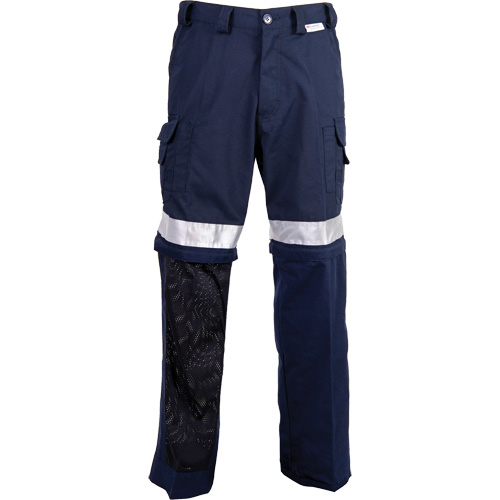 Pantalons ventil&eacute;s haute visibilit&eacute; toutes saisons, Poly-coton, 30, Bleu marin Oxymax Inc