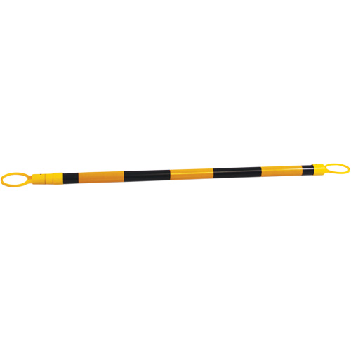 Retractable Cone Bar, 7'2" Extended Length, Black/Yellow Oxymax Inc
