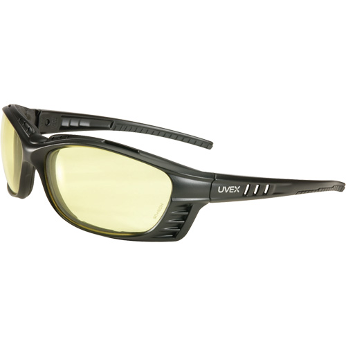 Uvex&reg; Livewire Safety Glasses with HydroShield Lenses, Amber Lens, Anti-Fog, ANSI Z87+/Meets/Exceeds CSA Z94.3 Oxymax Inc