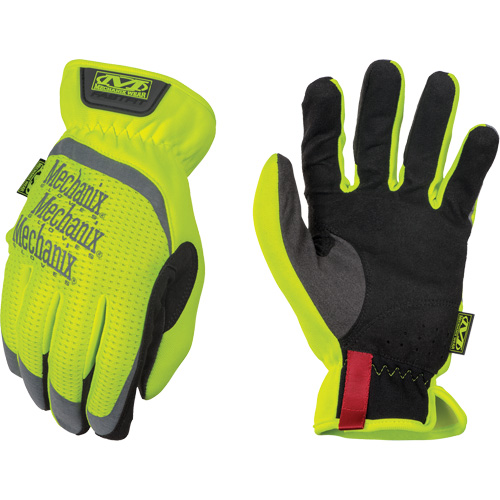 FastFit&reg; High-Visibility Work Gloves, Synthetic Palm, Size 2X-Large/12 Oxymax Inc