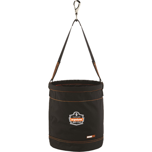 Arsenal&reg; 5970 Swiveling Hook Hoist Bucket, Nylon, 12.5" Dia. x 15" H, 100 lbs. Load Rating Oxymax Inc