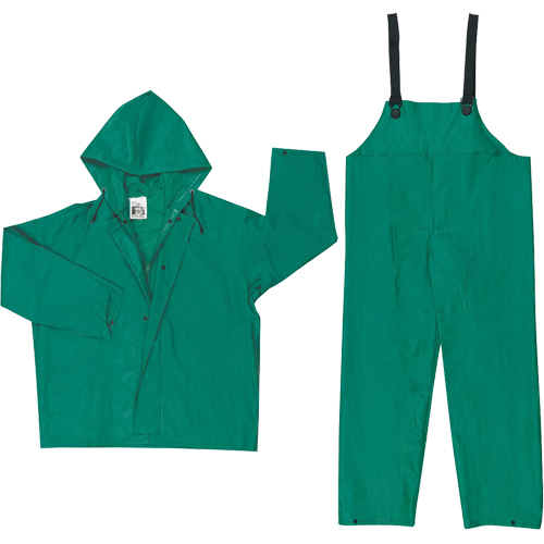 Dominator Limited Flammability Rain Suit, Large, Green Oxymax Inc