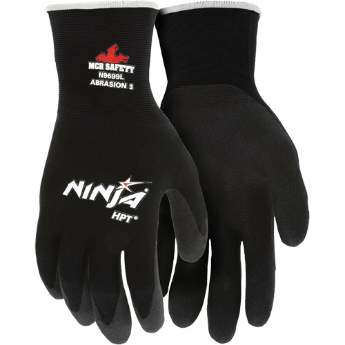 Ninja&reg; Coated Gloves, Medium, HPT Coating, 15 Gauge, Nylon Shell Oxymax Inc