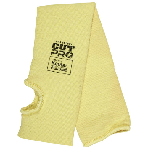 Safety Cut Pro Cut Resistant Sleeve, Kevlar&reg;, 18", ASTM ANSI Level A3, Yellow Oxymax Inc