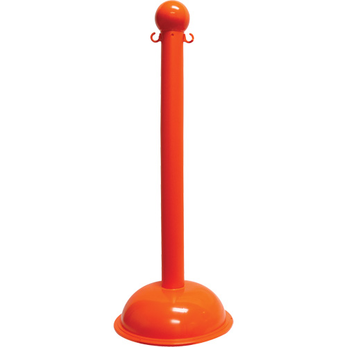 Heavy-Duty Stanchion, 40" High, Orange Oxymax Inc