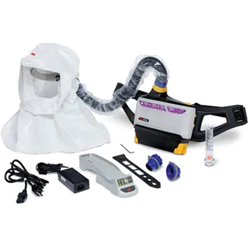 Versaflo Powered Air Purifying Respirator Easy Clean Kit, Loose Fitting Hood & Faceshield, Lithium-Ion Battery Oxymax Inc