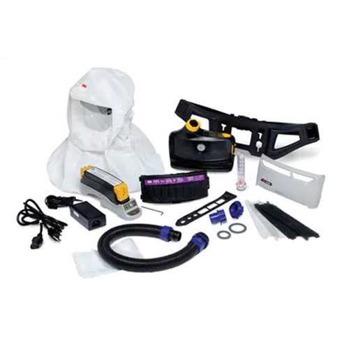 Versaflo Powered Air Purifying Respirator Easy Clean Kit, Loose Fitting Hood & Faceshield, Lithium-Ion Battery Oxymax Inc