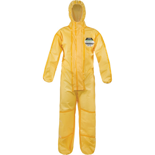 ChemMax&reg; 1 Coveralls, Polyethylene/Polypropylene, 4X-Large, Yellow Oxymax Inc