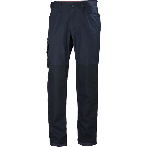 Pantalons d'entretien Oxford, Poly-coton, Bleu marin, Taille 30, Entrejambe 32 Oxymax Inc