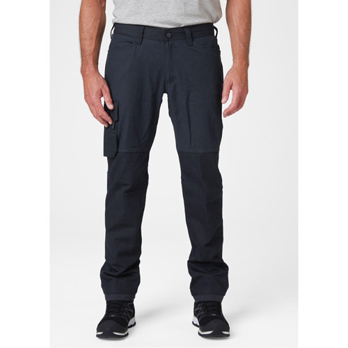 Pantalons d'entretien Oxford, Poly-coton, Bleu marin, Taille 30, Entrejambe 32 Oxymax Inc