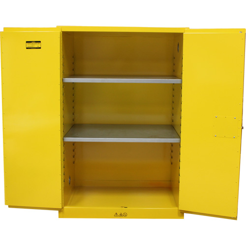 Armoire pour produits inflammables, 90 gal., 2 Porte(s), 43" La x 66" h x 34" p Oxymax Inc