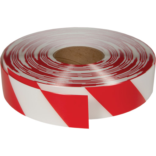 Ruban de marquage tr&egrave;s r&eacute;sistant pour plancher ArmorStripe, 2" x 100', PVC, Rouge et blanc Oxymax Inc