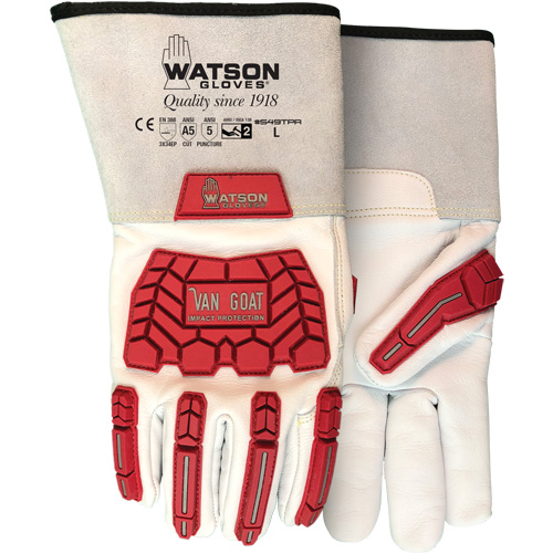 Gants r&eacute;sistant aux impacts et aux coupures Van Goat, Taille T-petit, Enveloppe en Cutshield, ASTM ANSI niveau A5/EN 388 niveau E Oxymax Inc