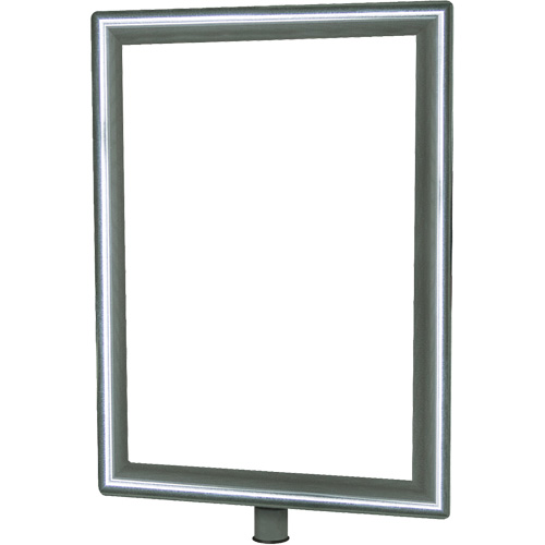 Porte-enseigne vertical robuste pour montant classique, Chrome poli Oxymax Inc