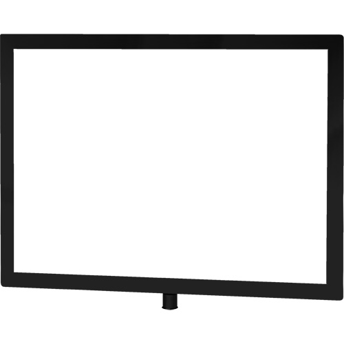 Heavy-Duty Horizontal Sign Holder for Classic Posts, Black Oxymax Inc