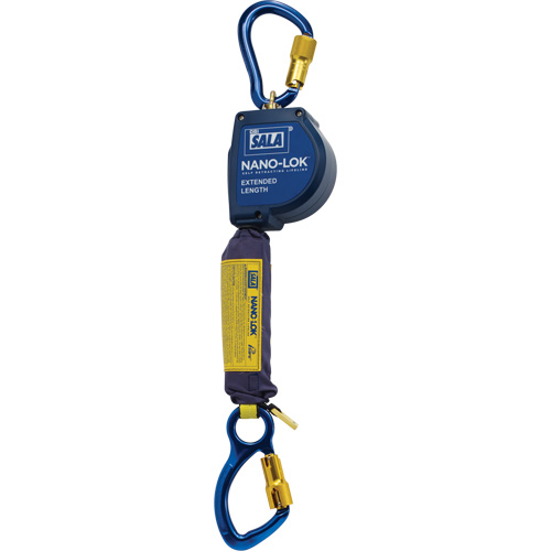 Cordage de s&eacute;curit&eacute; autor&eacute;tractable allong&eacute; Nano-Lok, 10', Dyneema, Pivotant Oxymax Inc