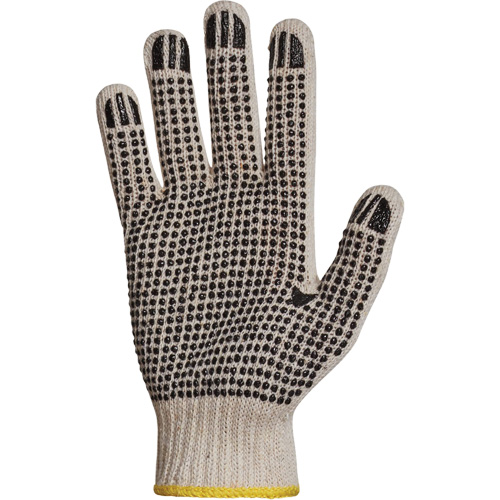 Gant en tricot avec pois de PVC Sure Grip, Poly/coton, Un c&ocirc;t&eacute;, Calibre 7, T-petit Oxymax Inc