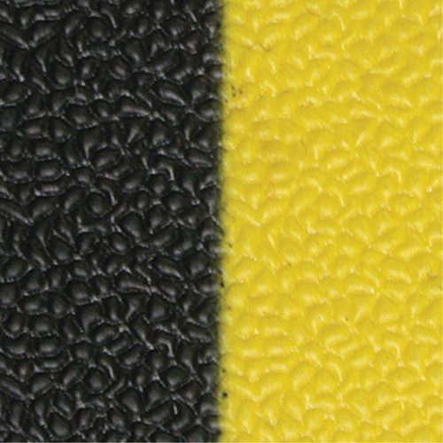 Airsoft Anti-Fatigue Mat, Pebbled, 3' x 5' x 3/8", Black/Yellow, PVC Sponge Oxymax Inc