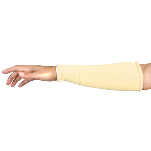 Contender Cut-Resistant Composite-Knit Sleeves, Aramid, 18", ASTM ANSI Level A5, Yellow Oxymax Inc