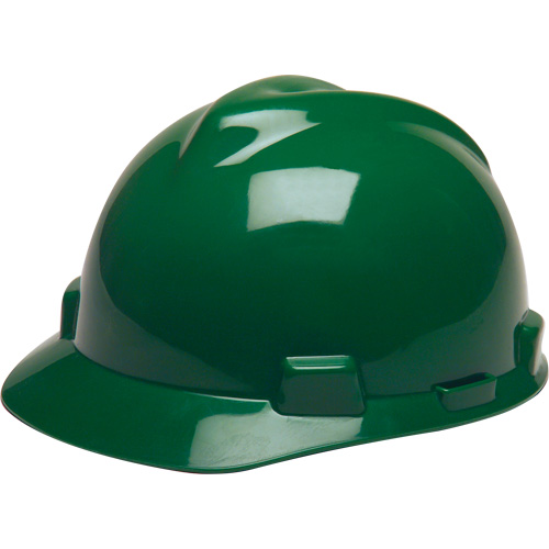 Casque de s&eacute;curit&eacute; avec rainures GREEN V-Gard, R&eacute;pond aux normes CSA type 1, Suspension Rochet Oxymax Inc