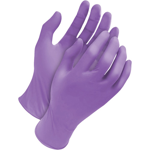 Deny Tripolymer Disposable Gloves, Large, Latex/Neoprene/Nitrile, 6-mil, Powder-Free, Purple Oxymax Inc
