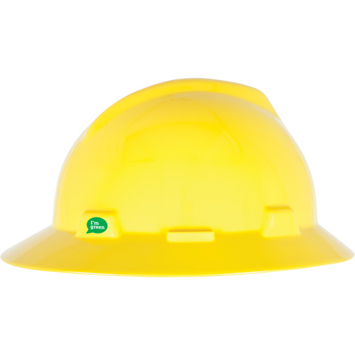 V-Gard&reg; GREEN Slotted Full Brim Hard Hat, Meets CSA Type 1, Ratchet Suspension Oxymax Inc