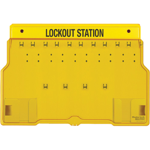 Trilingual Covered Lock Station, None Padlocks, 10 Padlock Capacity, Padlocks Not Included Oxymax Inc