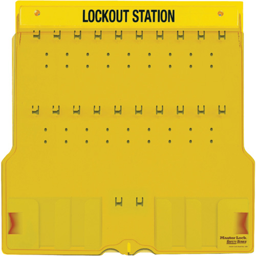 Trilingual Covered Lock Station, None Padlocks, 20 Padlock Capacity, Padlocks Not Included Oxymax Inc