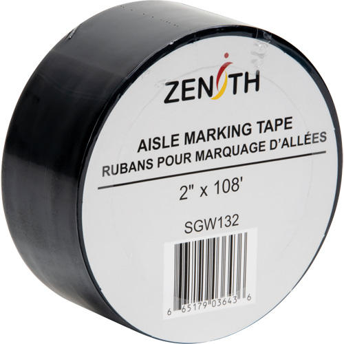 Ruban pour marquage d'all&eacute;es, 2" x 108', PVC, Noir Oxymax Inc