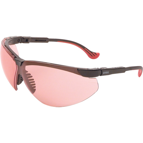 Lunettes de s&eacute;curit&eacute; Uvex HydroShield Genesis XC, Lentille SCT-Vermillion, Antibu&eacute;e/Anti-&eacute;gratignures, ANSI Z87+/R&eacute;pond ou surpasse la norme CSA Z94.3 Oxymax Inc