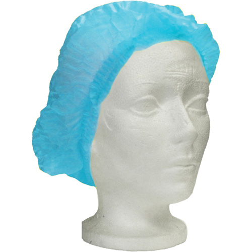 Bonnet bouffant pliss&eacute; Ronco Care, Polypropyl&egrave;ne, 24", Bleu Oxymax Inc
