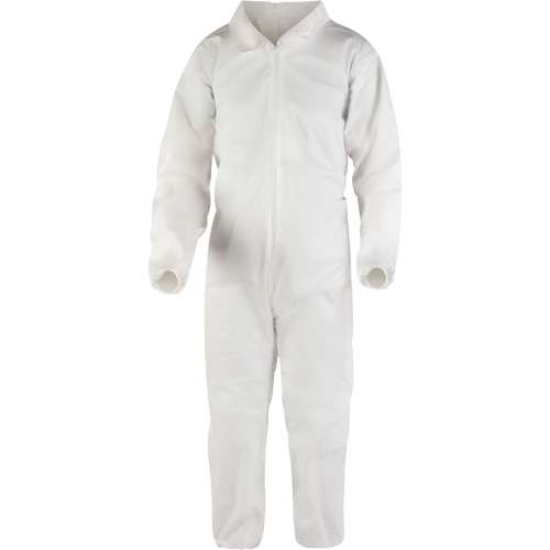 Premium Coveralls, Medium, White, Microporous Oxymax Inc
